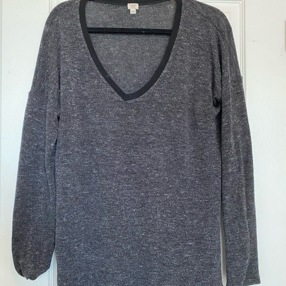 Grey and black sweater